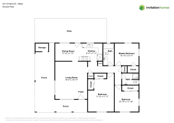 Floor plan 1 for 231 N Harris Dr