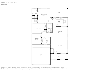 Floor plan 1 for 2310 W Saint Kateri Dr