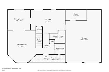 Floor plan 1 for 232 Colemans Bluff Dr