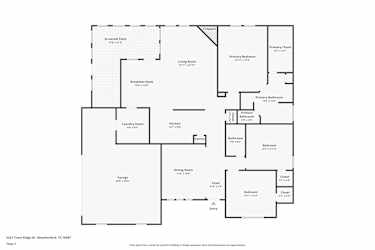 Floor plan 1 for 2321 Trace Ridge Dr