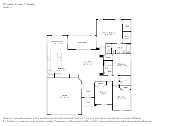 Floor plan 1 for 233 Majestic Sundown Ct