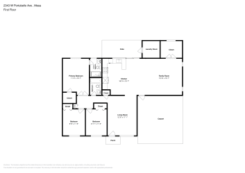 Floor plan 1 for 2343 W Portobello Ave