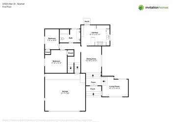 Floor plan 1 for 23525 Arlen Dr