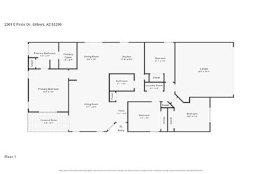 Floor plan 1 for 2361 E Pinto Dr
