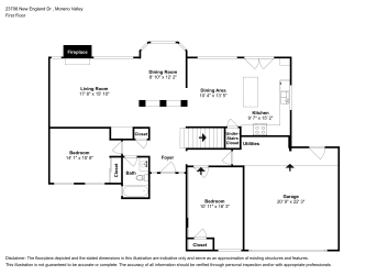 Floor plan 1 for 23706 New England Dr
