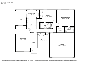 Floor plan 1 for 23815 Pow Wow Dr