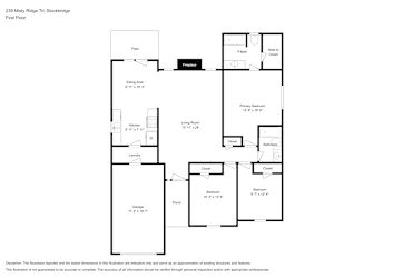 Floor plan 1 for 239 Misty Ridge Trl