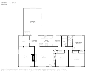 Floor plan 1 for 23922 99th Ave S
