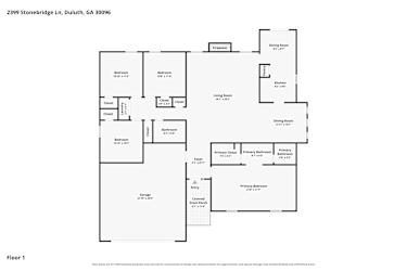 Floor plan 1 for 2399 Stonebridge Ln