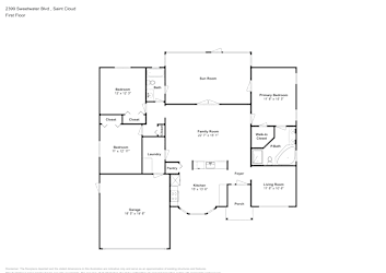 Floor plan 1 for 2399 Sweetwater Blvd