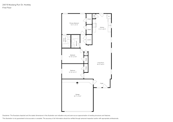 Floor plan 1 for 24019 Mustang Run Dr