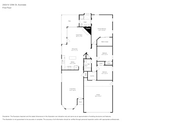 Floor plan 1 for 2404 N 125th Dr