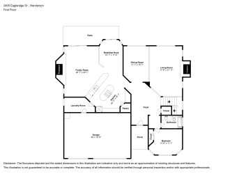 Floor plan 1 for 2405 Eagleridge Dr