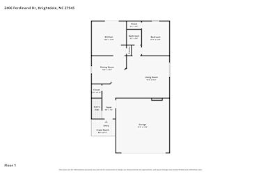 Floor plan 1 for 2406 Ferdinand Dr