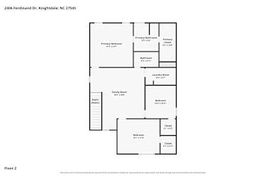 Floor plan 2 for 2406 Ferdinand Dr