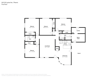 Floor plan 1 for 2410 W Lupine Ave