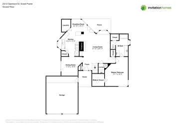Floor plan 1 for 2414 Claremont Dr