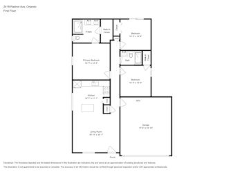 Floor plan 1 for 2418 Radnor Ave