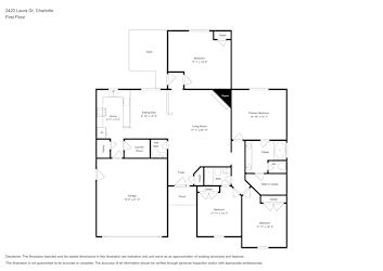 Floor plan 1 for 2420 Laura Dr