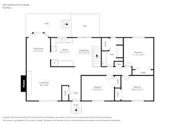 Floor plan 2 for 2443 Granada Ave N