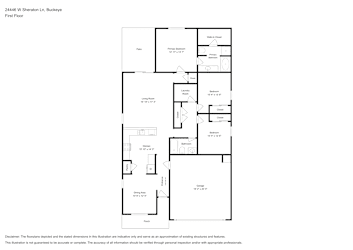 Floor plan 1 for 24446 W Sheraton Ln