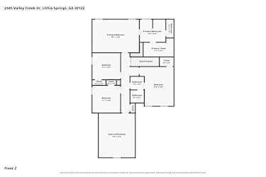 Floor plan 2 for 2445 Valley Creek Dr