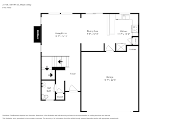 Floor plan 1 for 24708 233rd Pl SE