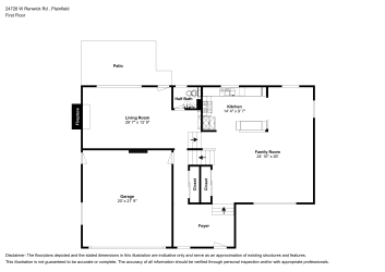 Floor plan 2 for 24726 W Renwick Rd
