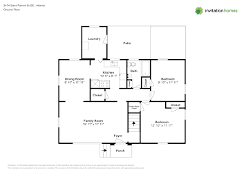Floor plan 1 for 2474 Saint Patrick St SE