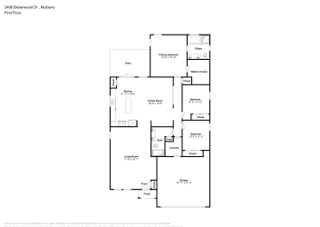 Floor plan 1 for 2496 Brownwood Dr