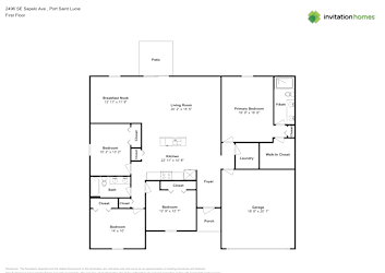 Floor plan 1 for 2496 SE Sapelo Ave