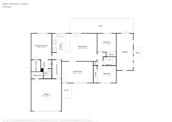 Floor plan 1 for 2502 E Villa Rita Dr