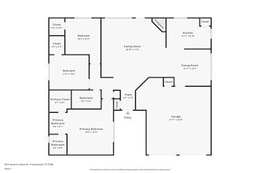 Floor plan 1 for 2515 General Colony Dr