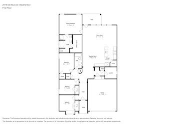Floor plan 1 for 2516 Old Buck Dr