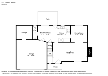 Floor plan 1 for 2525 Turtle Ter
