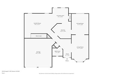 Floor plan 1 for 2535 Wrangler Dr SW