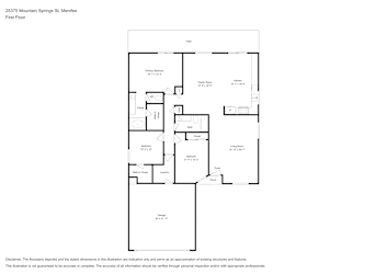 Floor plan 1 for 25375 Mountain Springs St