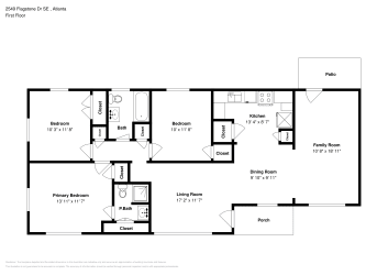 Floor plan 1 for 2549 Flagstone Dr SE
