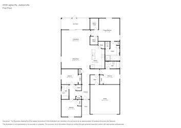 Floor plan 1 for 2559 Laylas Wy