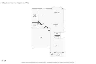 Floor plan 1 for 2575 Meadow Trace Dr