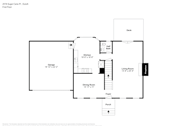 Floor plan 2 for 2576 Sugar Cane Pl