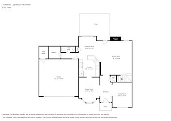 Floor plan 1 for 2580 Bald Cypress Dr