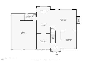 Floor plan 1 for 2601 Dreux Ct NW