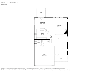 Floor plan 1 for 2604 Waterdale Rd SW