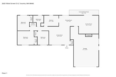 Floor plan 1 for 2620 183rd Street Ct E