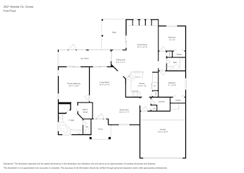 Floor plan 1 for 2621 Alclobe Cir
