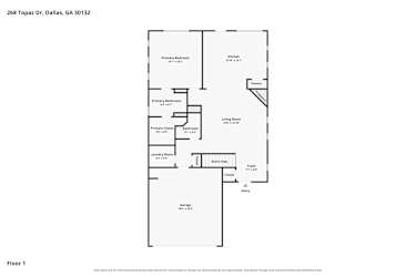 Floor plan 1 for 268 Topaz Dr