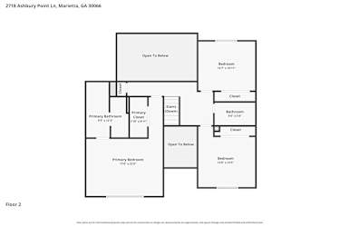 Floor plan 2 for 2718 Ashbury Point Ln