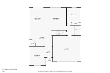 Floor plan 1 for 27217 Sands Dr