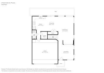 Floor plan 1 for 27424 N 63rd Dr